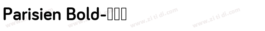 Parisien Bold字体转换